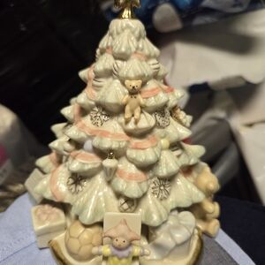 Lenox Holiday Ceramic Christmas Tree with Toys